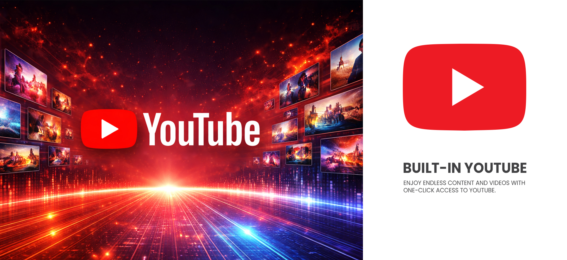Built-in YouTube