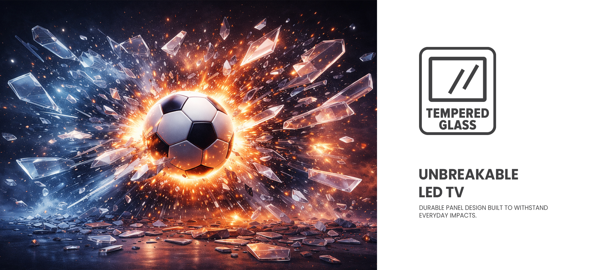 Unbreakable LED TV