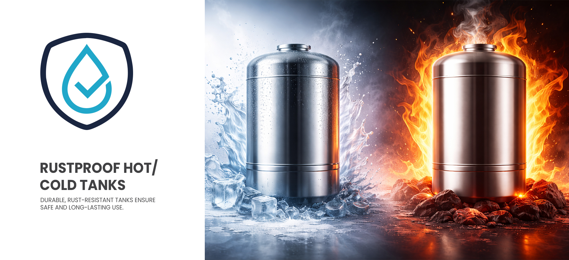 Rustproof Hot/Cold Tanks