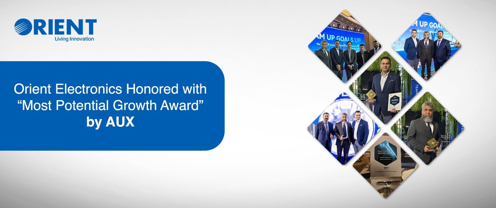 Orient Electronics Honored with “Most Potential Growth Award” by AUX