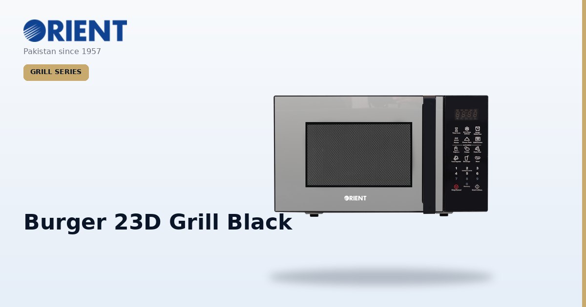 Burger 23D Grill Black