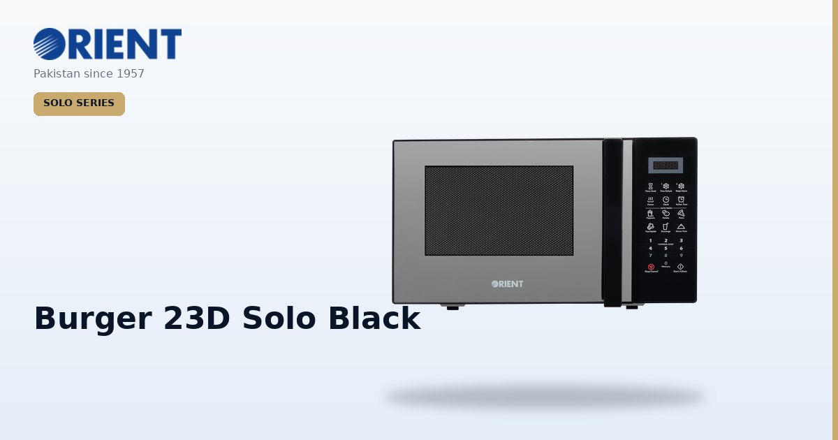 Burger 23D Solo Black