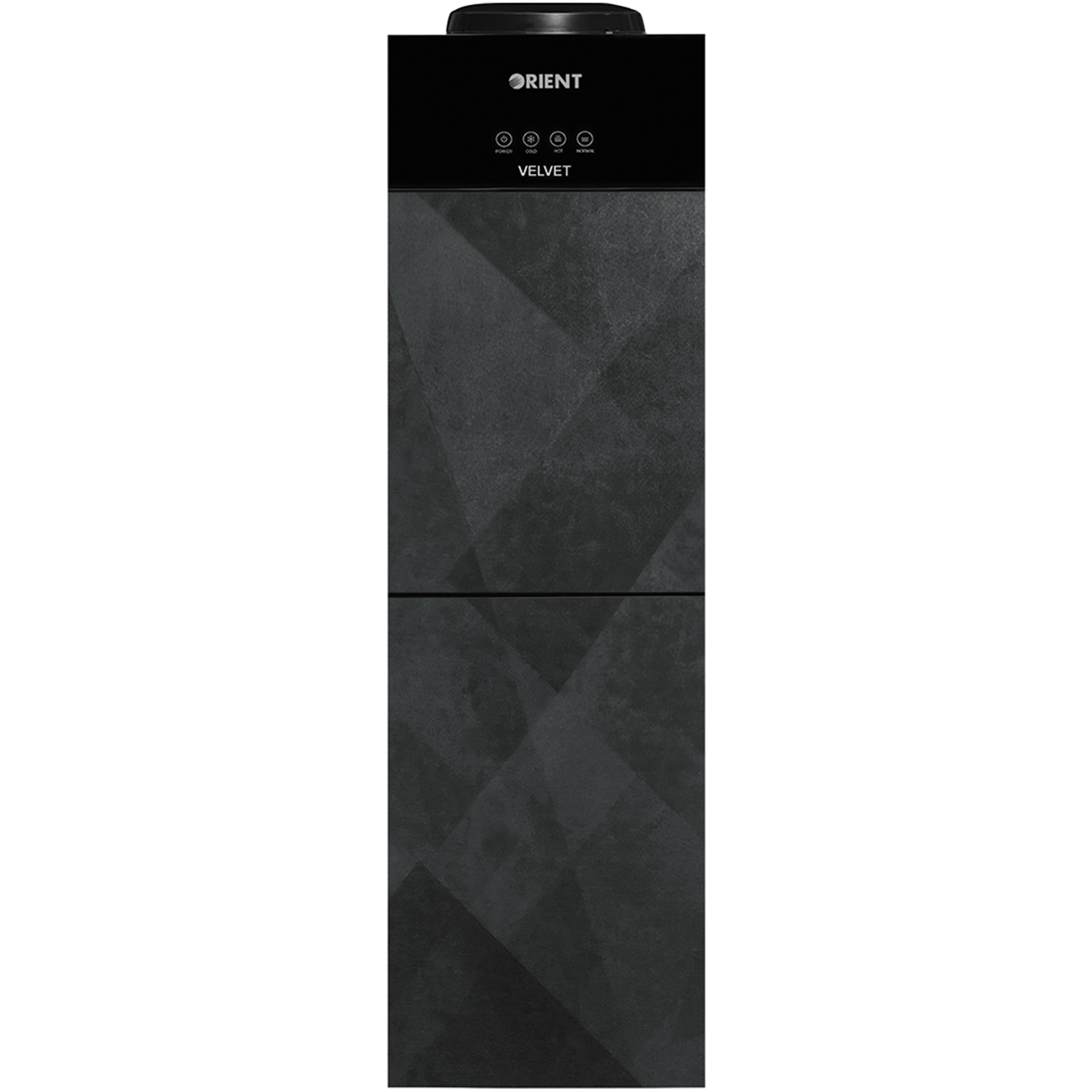 Velvet 3 Taps Black Glass Door Water Dispenser