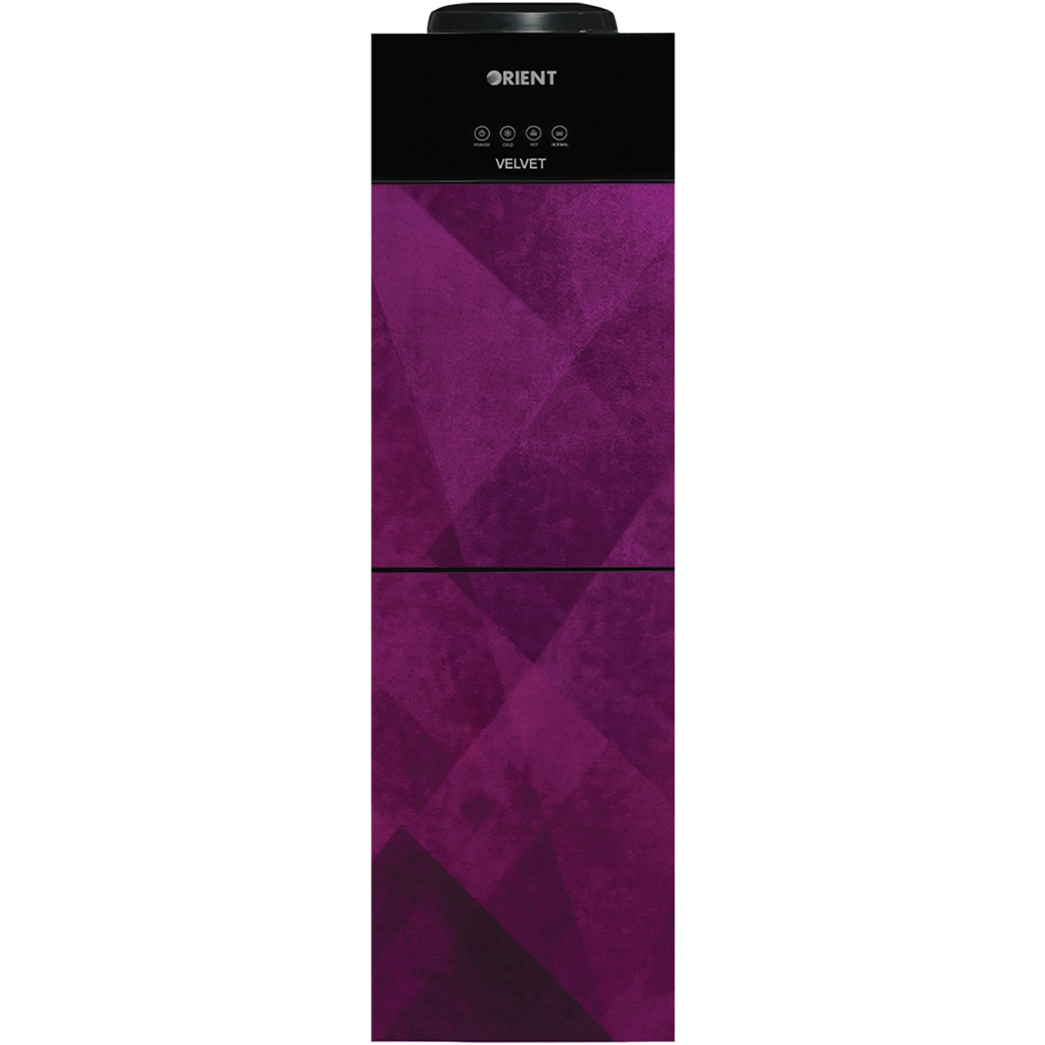 Velvet 3 Taps Purple Glass Door Water Dispenser