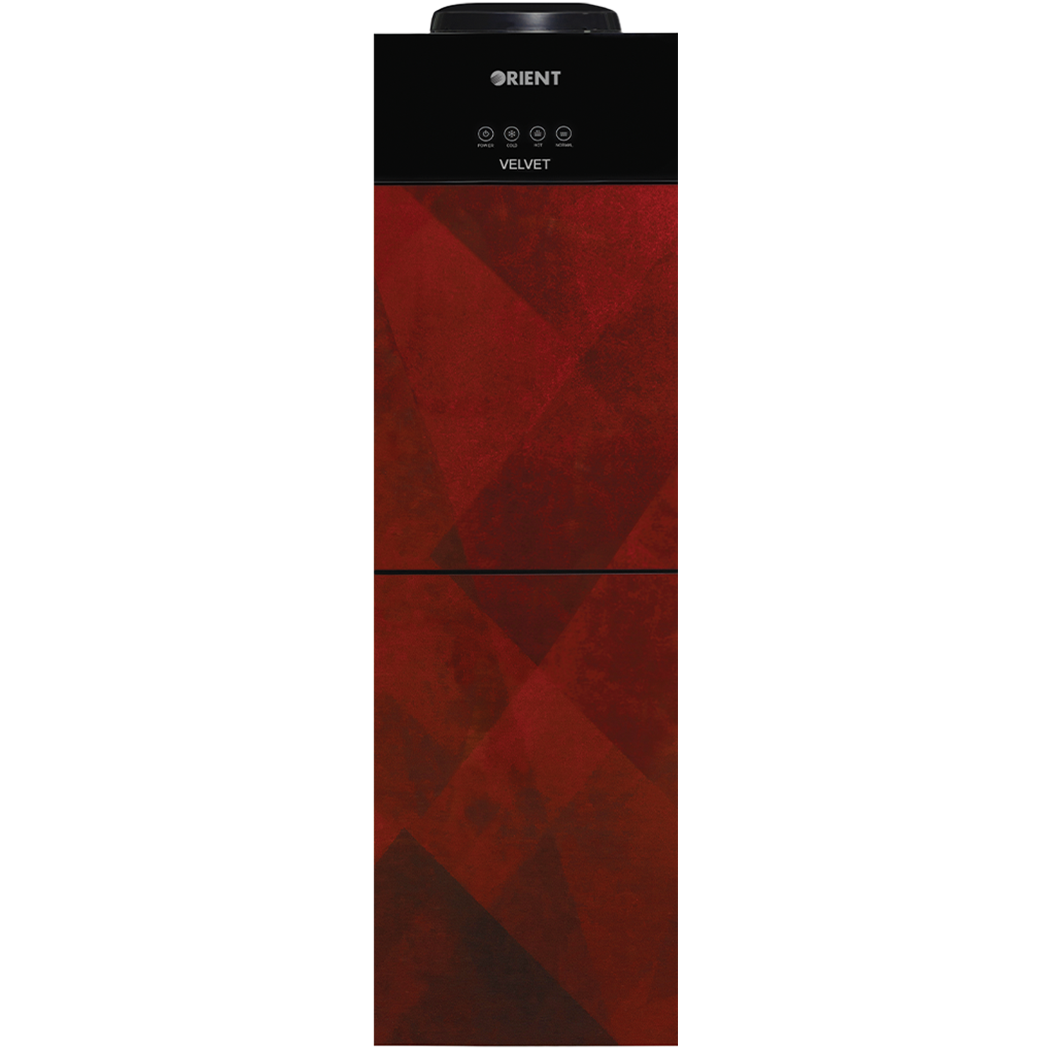 Velvet 3 Taps Red Glass Door Water Dispenser
